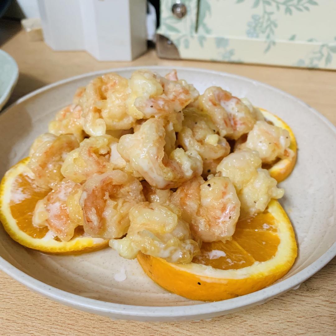 欢喜做年菜：鲜橙腰果沙拉酥虾