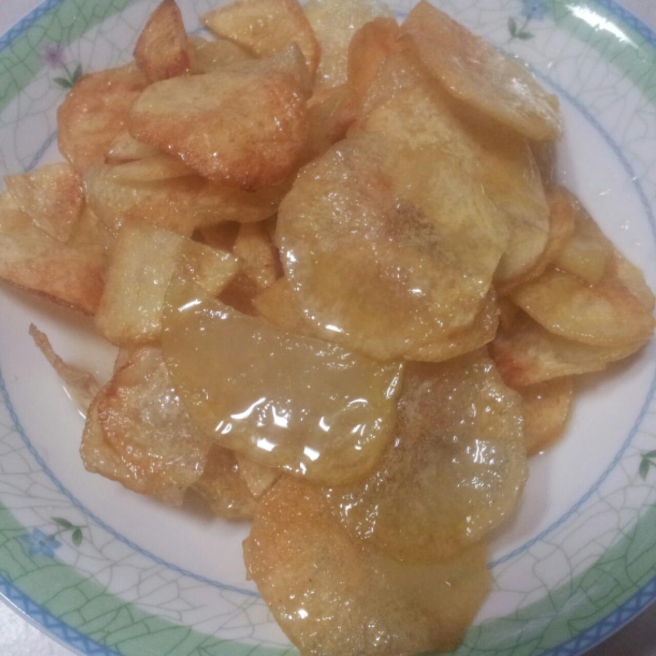 黄油蜂蜜薯片