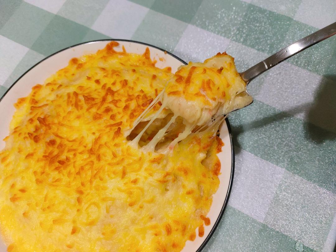 芝士焗土豆泥（烤箱版），小朋友们最爱