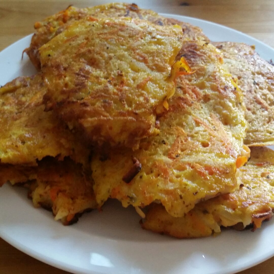 零失败胡萝卜土豆丝饼