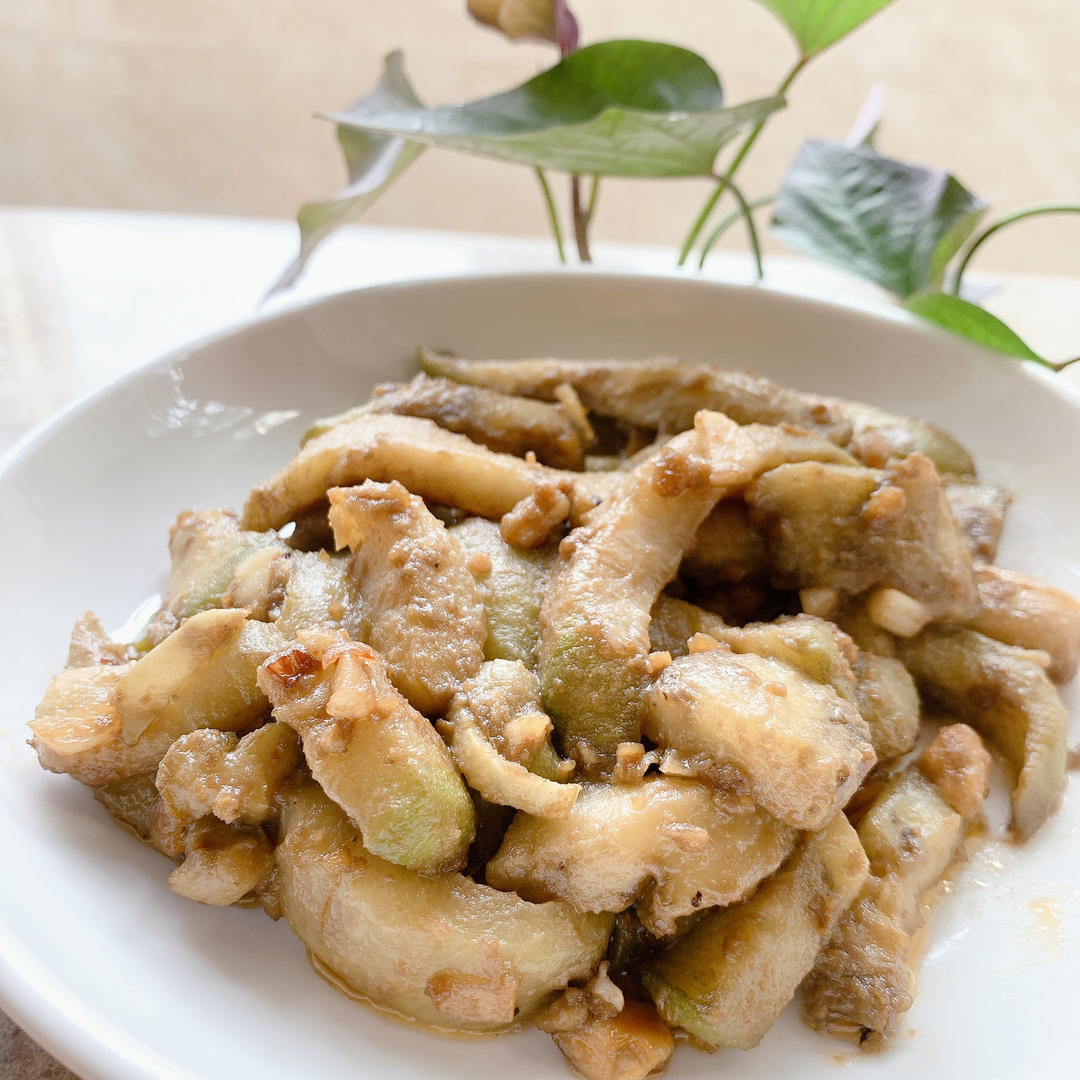 咸蛋黄炒茄子（少油版茄子）