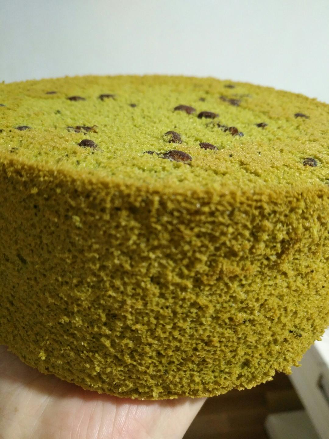 六寸抹茶戚风蛋糕