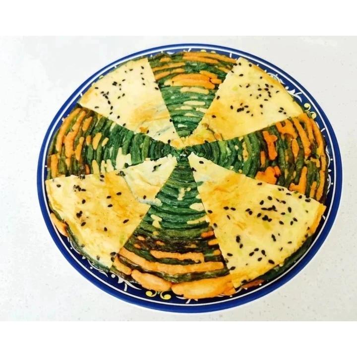 豆角鸡蛋饼
