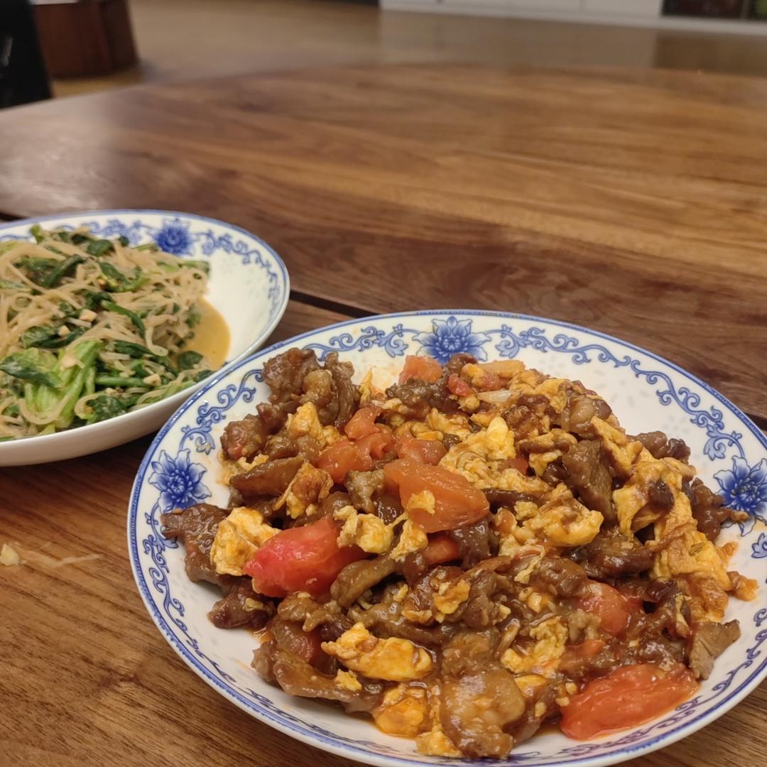 滑蛋番茄牛肉