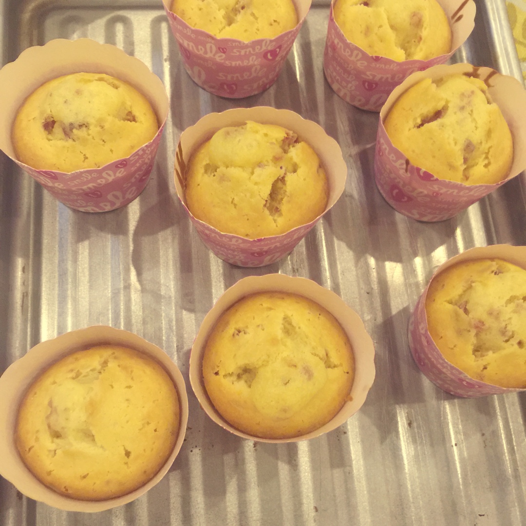 少女心的香蕉蔓越莓玛芬