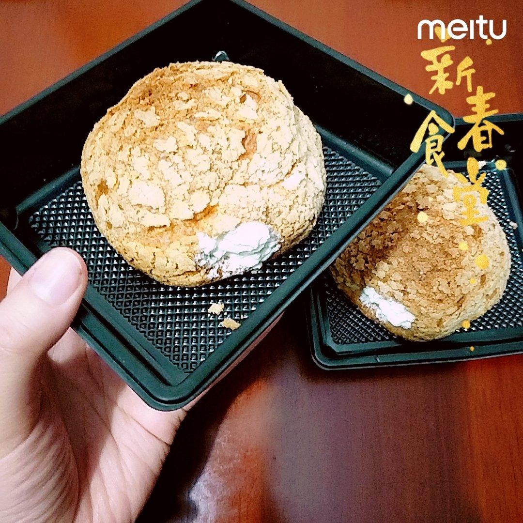 大船长高比克风炉之-酥皮大泡芙（直径4-5公分）交作业！交作业！交作业！
