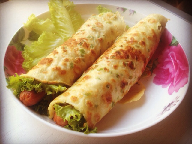 葱花鸡蛋饼