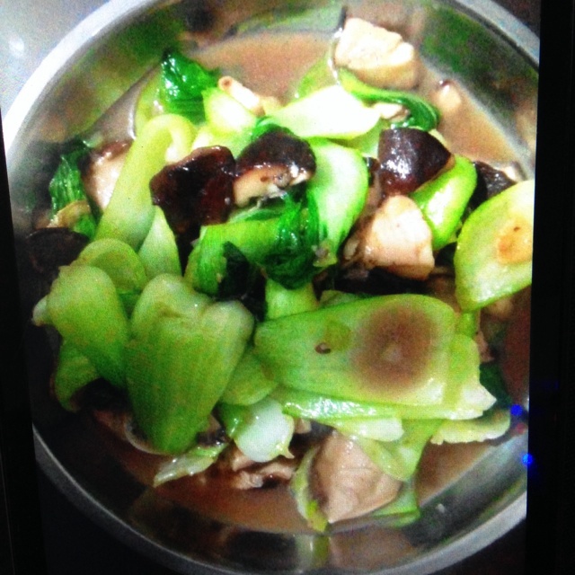 香菇炒油菜
