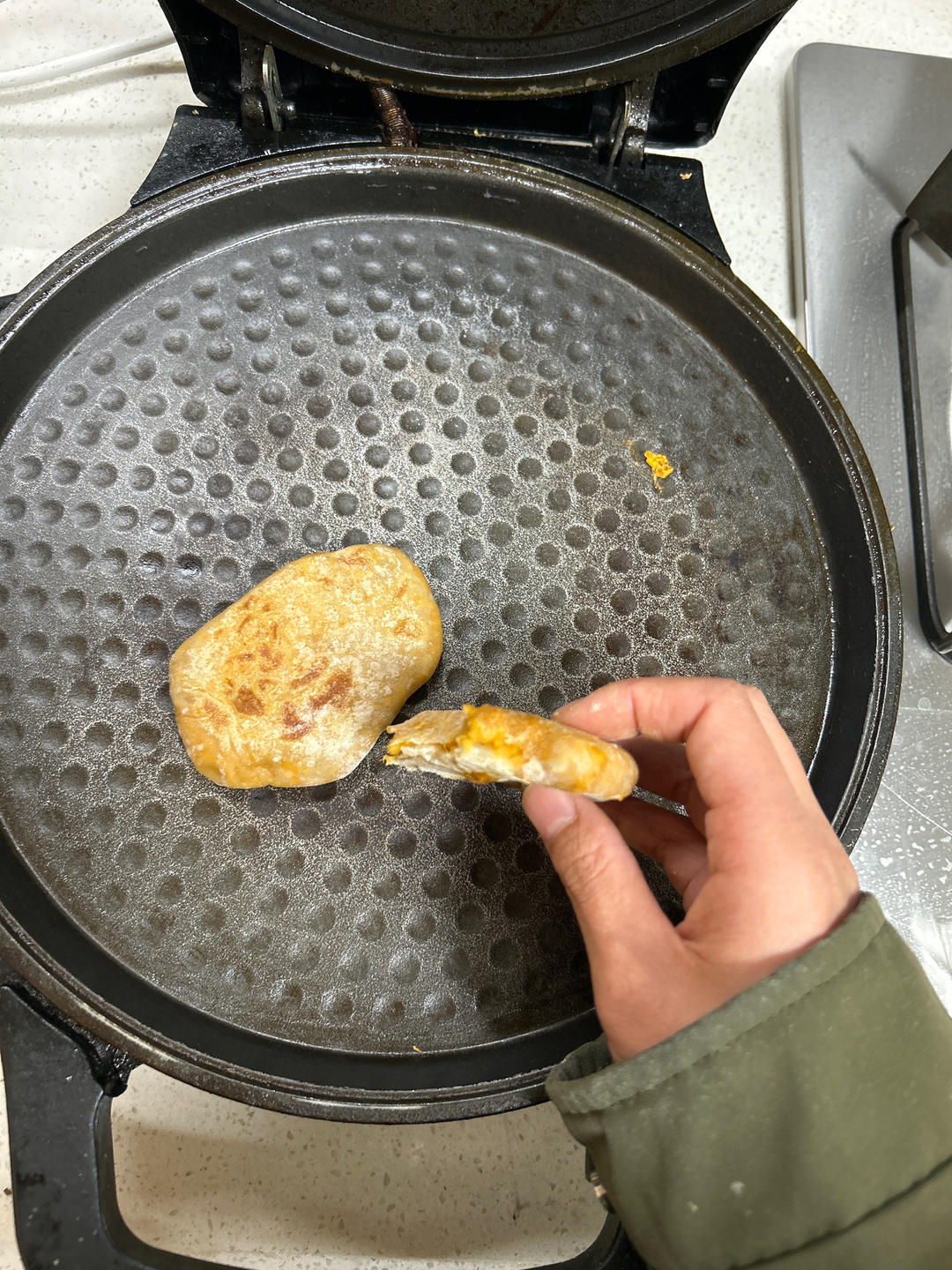 不用和面的奶香红薯饼🍠