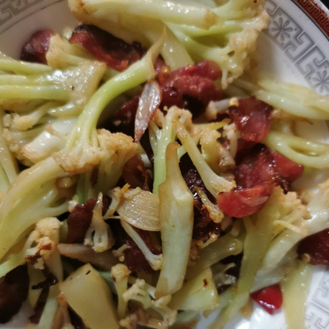 干锅花菜炒腊肉♨️超下饭