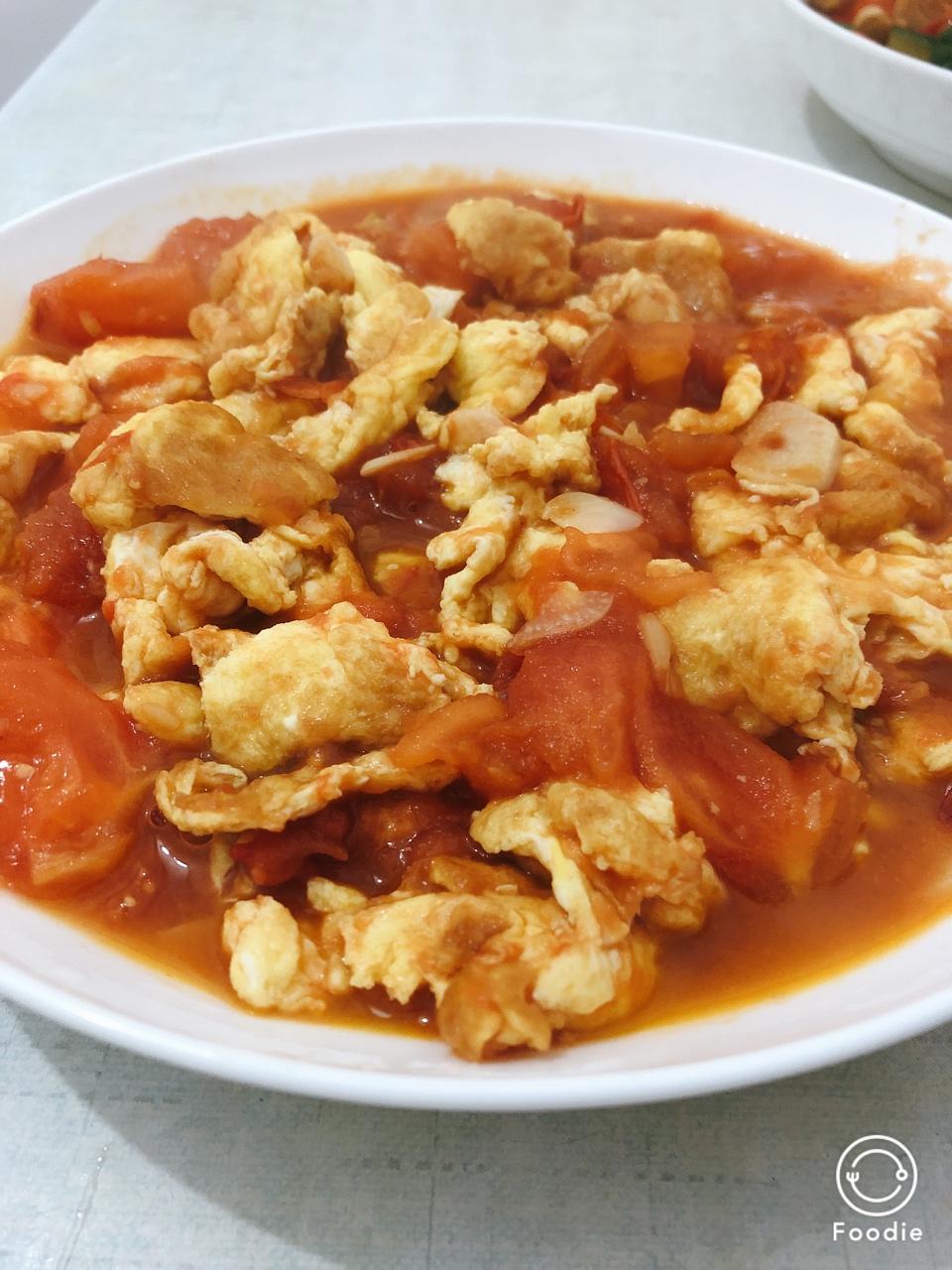 赛螃蟹炒番茄【The national Chinese food】