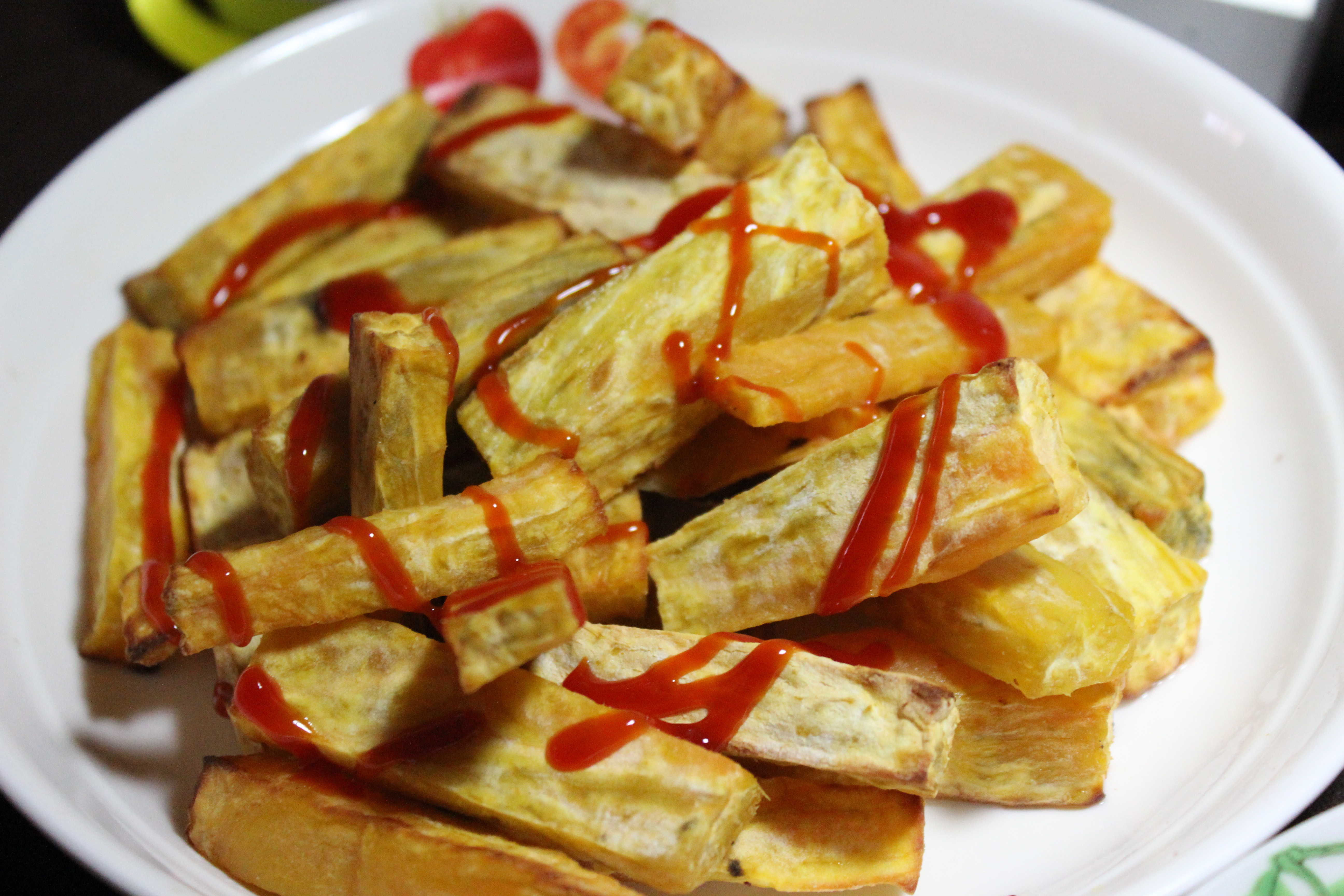 橄榄油香草烤红薯条