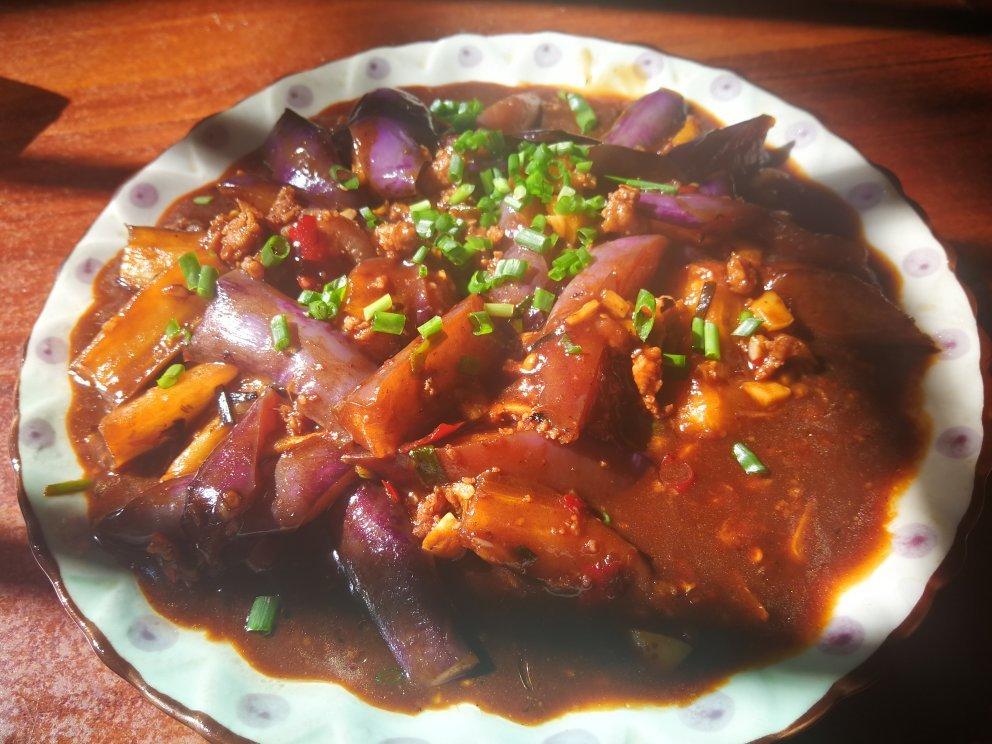 红烧肉沫茄子
