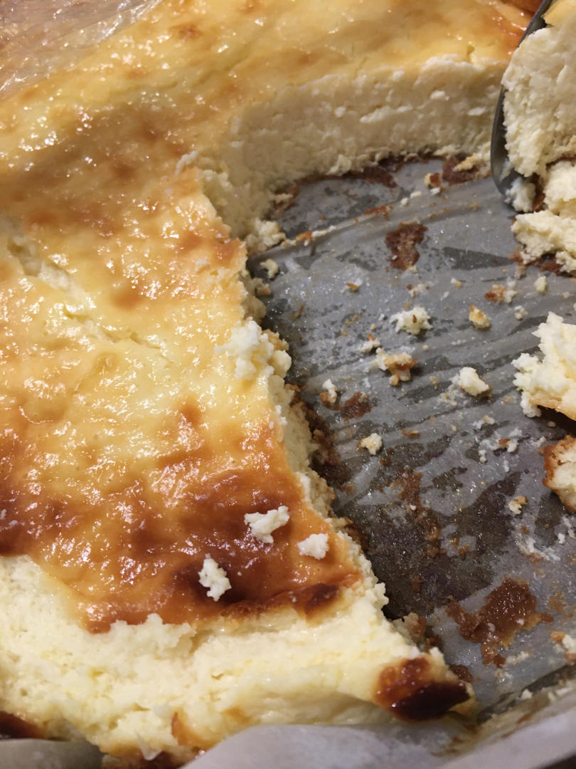 快手的网红basque cheesecake巴斯克焦芝士蛋糕