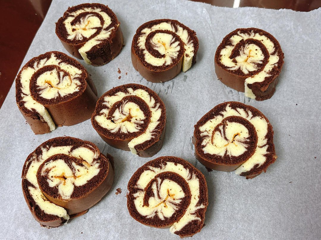 可可旋风蛋糕卷（视频）