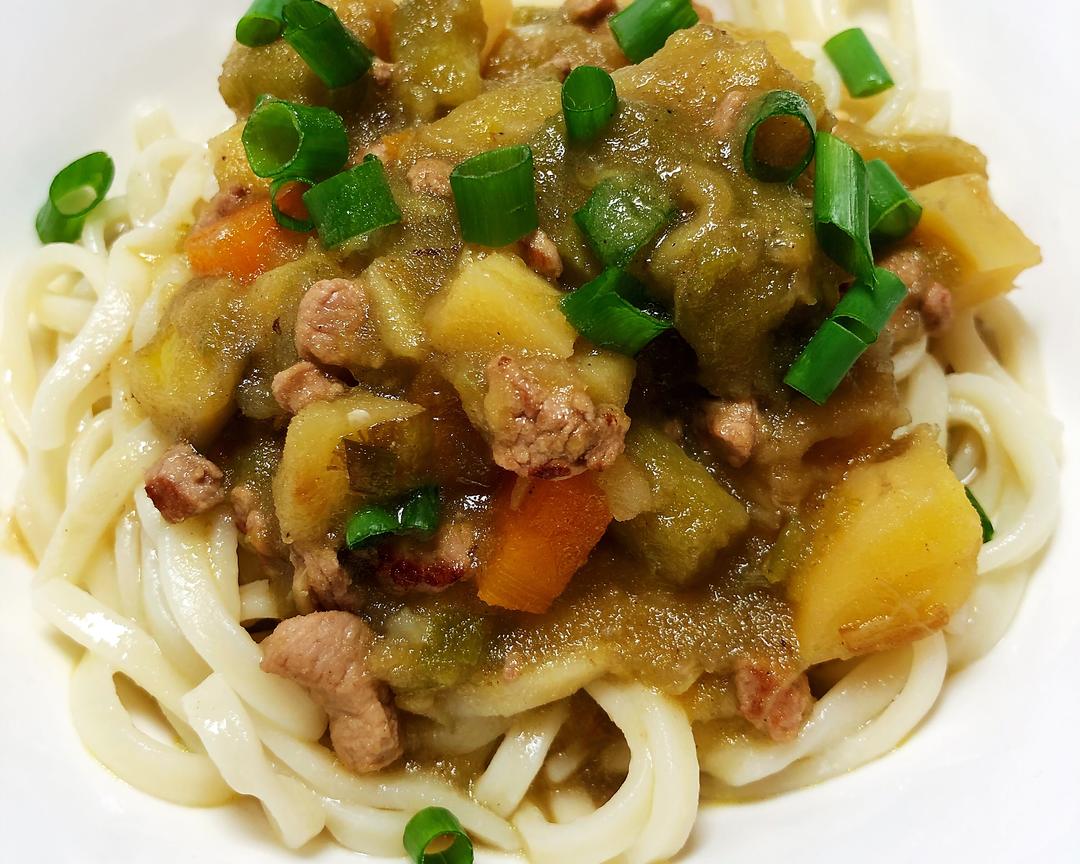 超好吃的茄子🍆土豆面条卤🍜的做法