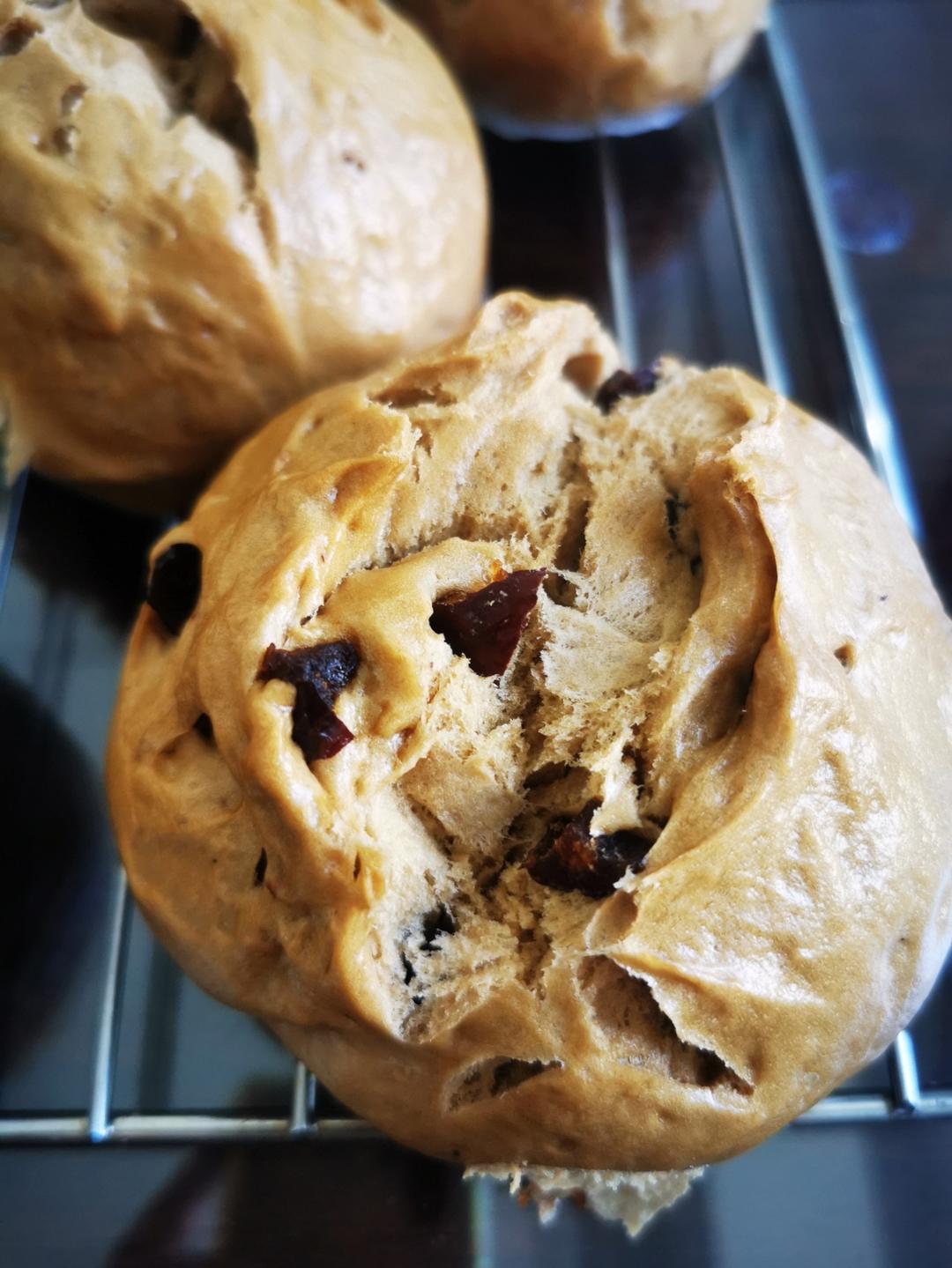 一直被模仿，从未被超越——自然开花红糖枣馒头（更加松软版）