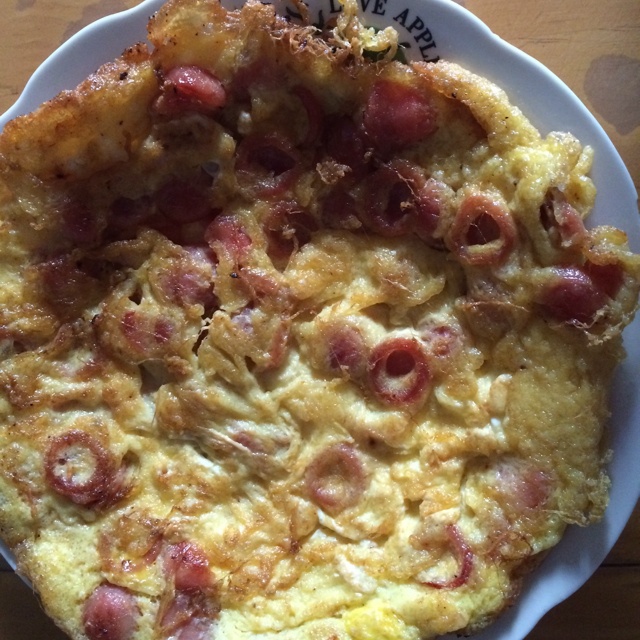 eric艾瑞克2841611643做的火腿肠煎蛋快手早餐