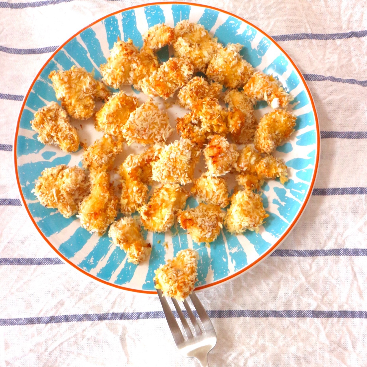 无油鸡米花 (KFC-style Chicken Popcorn)