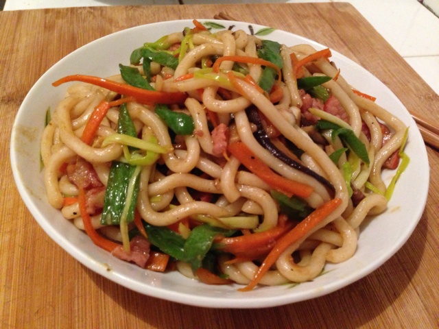 什锦炒乌冬面