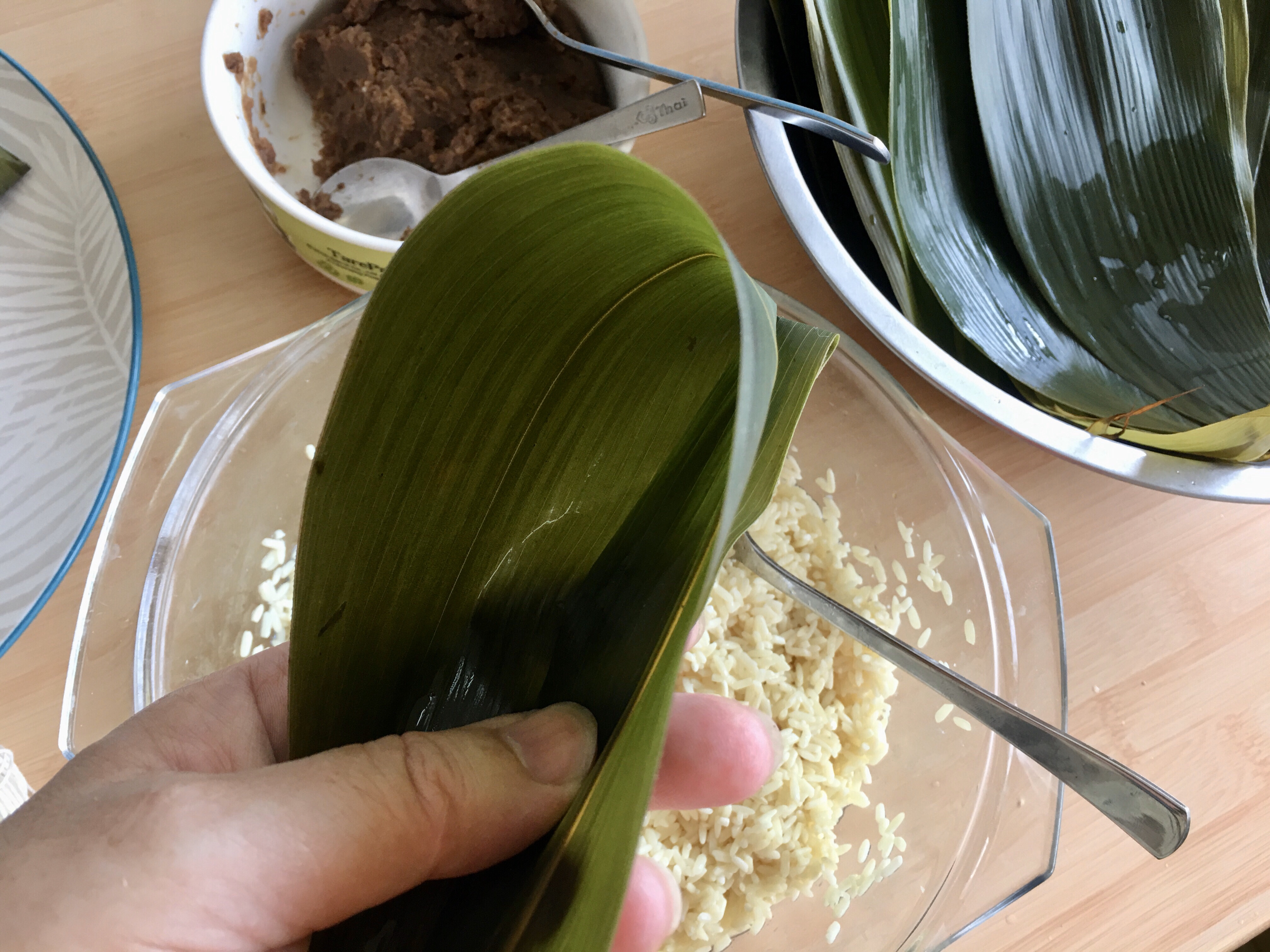 迷你豆沙枧水粽的做法 步骤8
