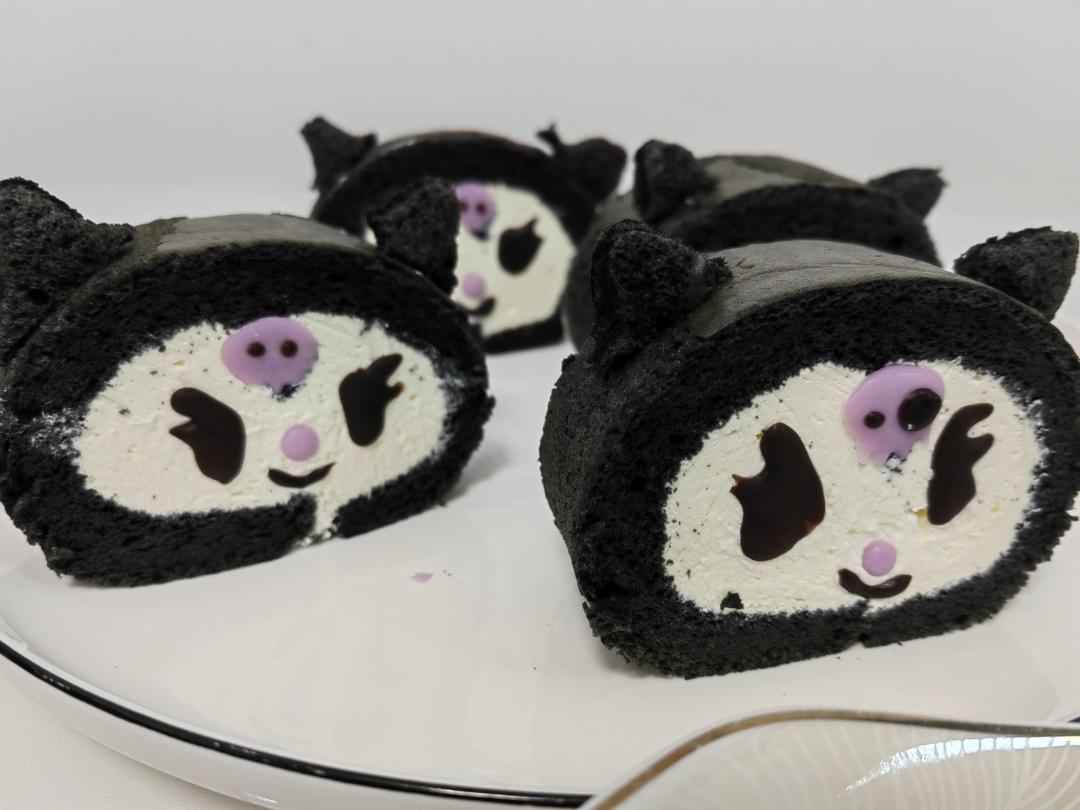 🖤库洛米💜竹炭粉蛋糕卷