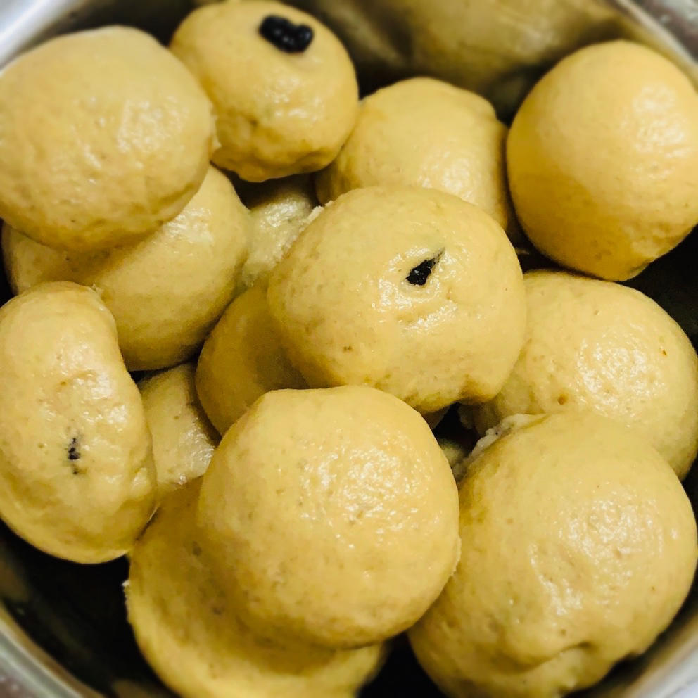 广式馒头（刀切，圆形。馒头。附视频。一次性发酵）