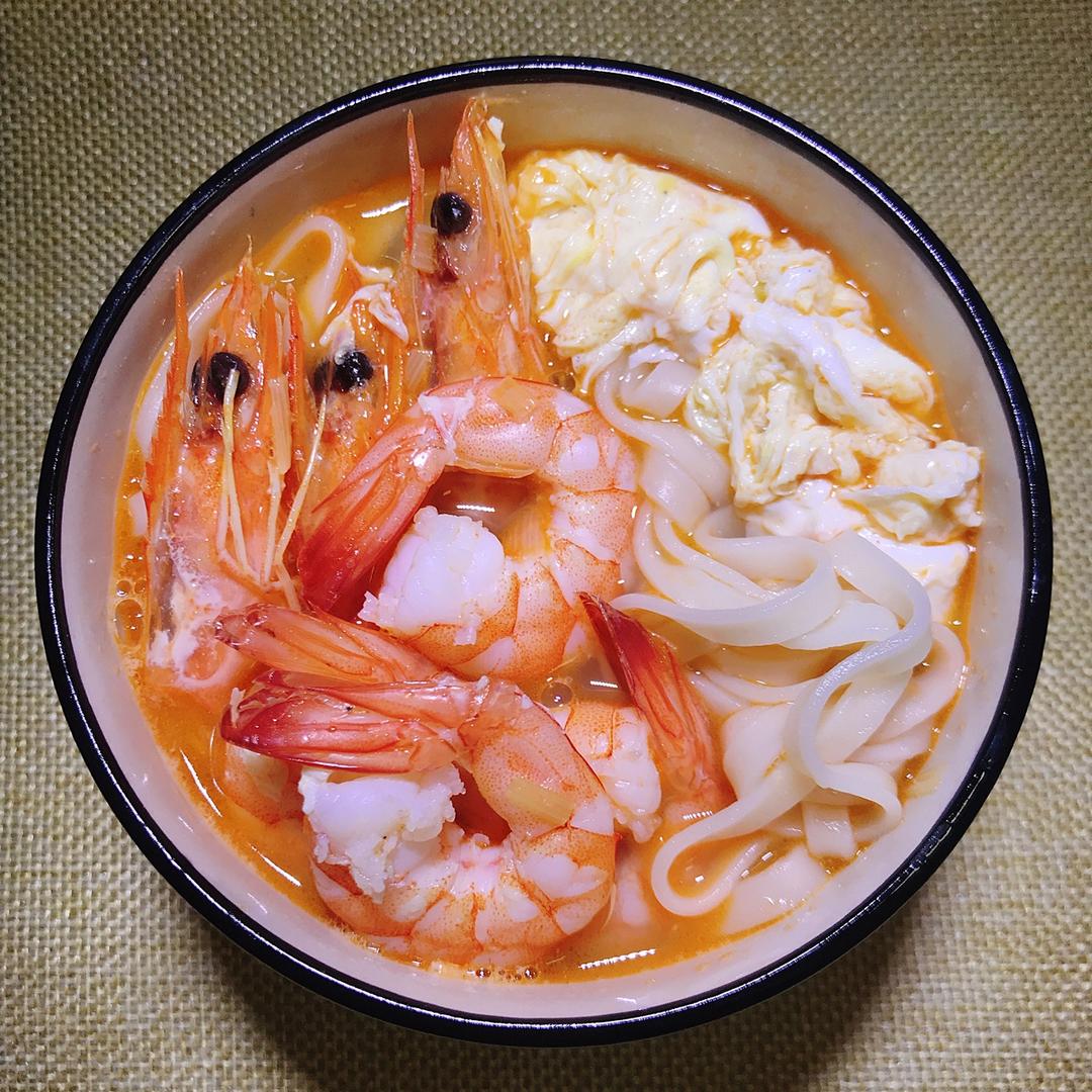 mow小厨做的潍坊大虾面