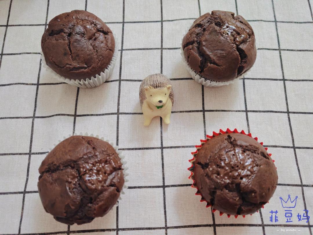在家做巧克力蘑菇头麦芬蛋糕🍫