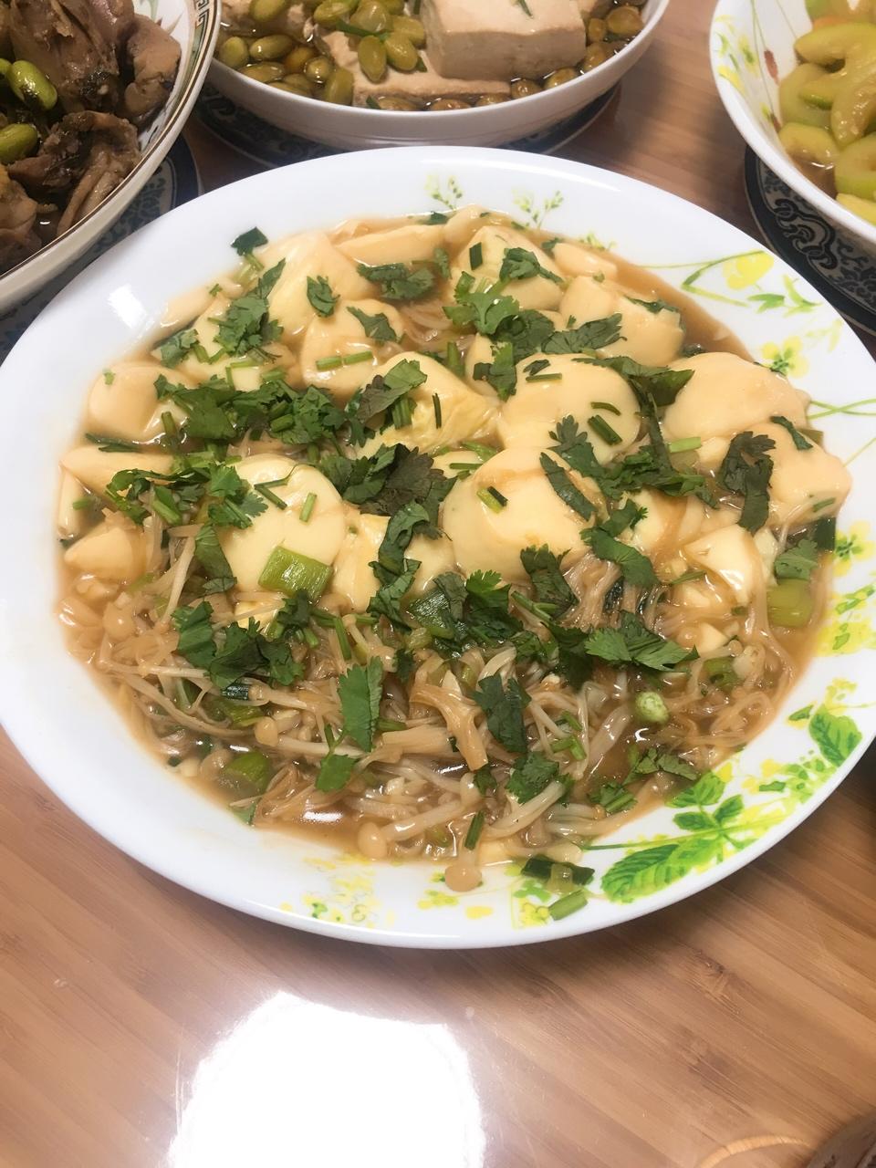 超级下饭菜--金针菇日本豆腐