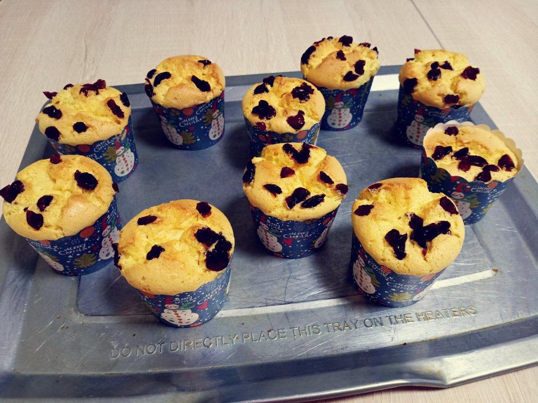 纸杯蛋糕（蔓越莓版可爱到爆）