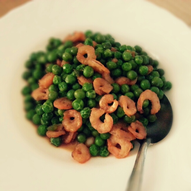 豌豆炒虾仁