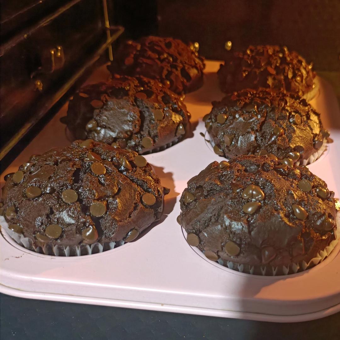 在家做巧克力蘑菇头麦芬蛋糕🍫