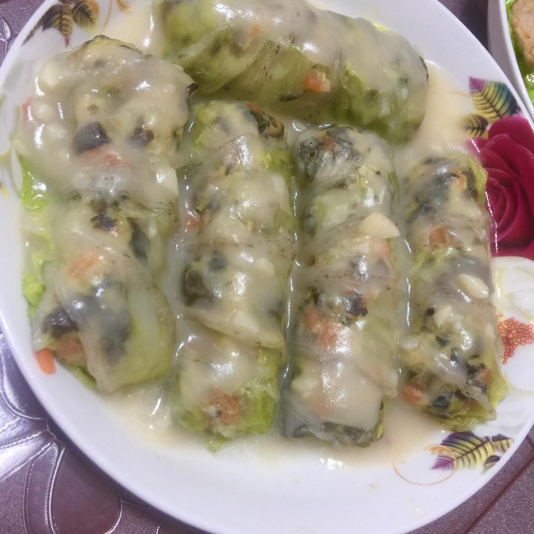 三鲜白菜卷