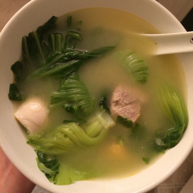咸蛋芥菜汤