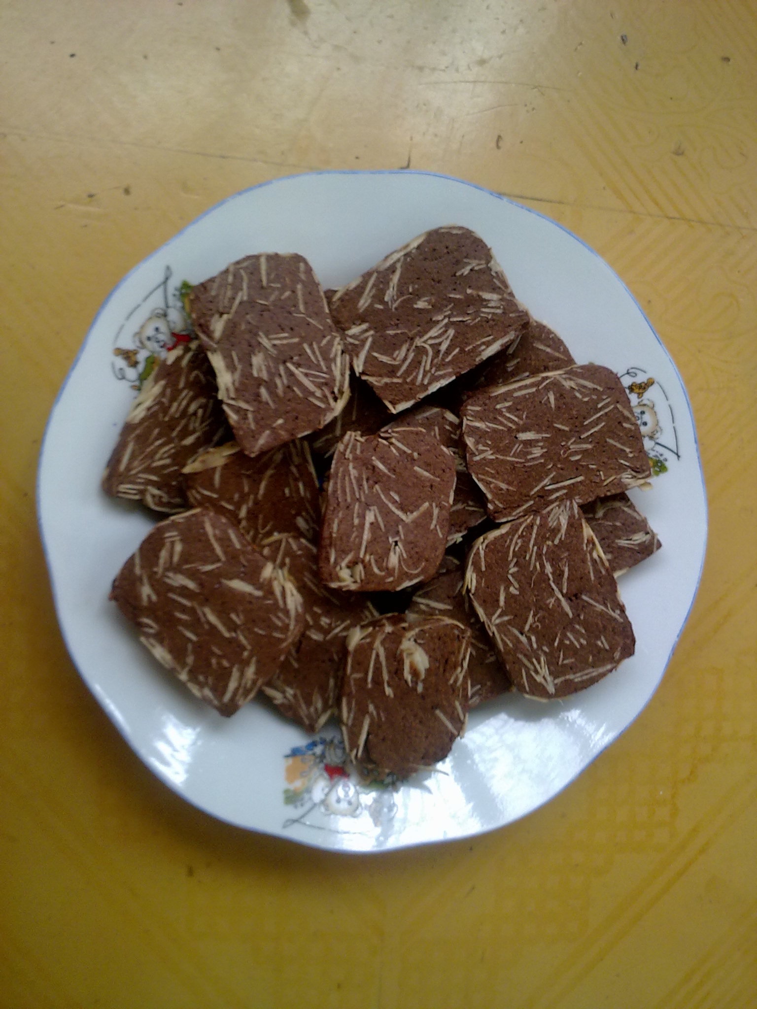 杏仁片巧克力饼干