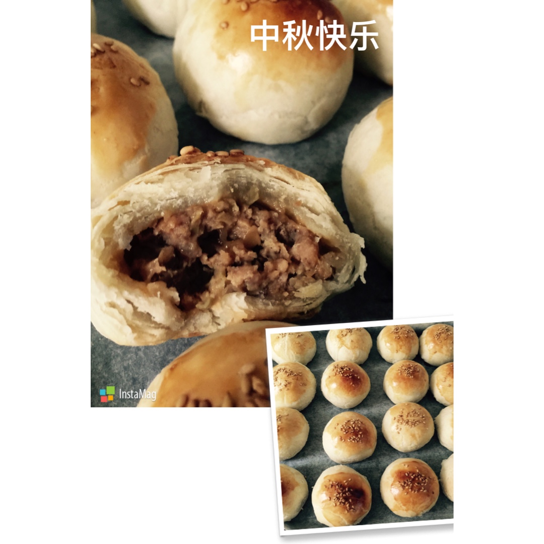 泳式鲜肉榨菜月饼