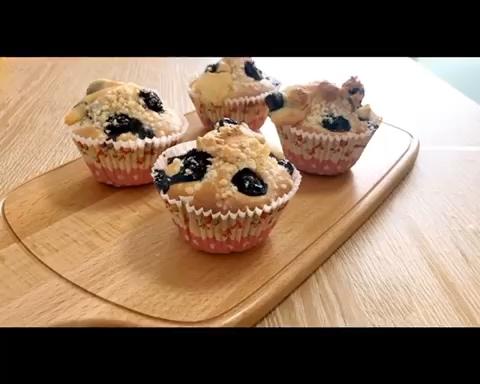 可以爆浆的蓝莓麦芬