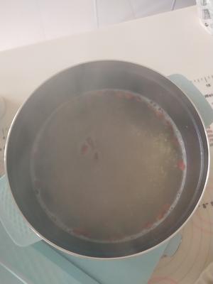 肉松鸡蛋热压土司+小米枸杞粥的做法 步骤9