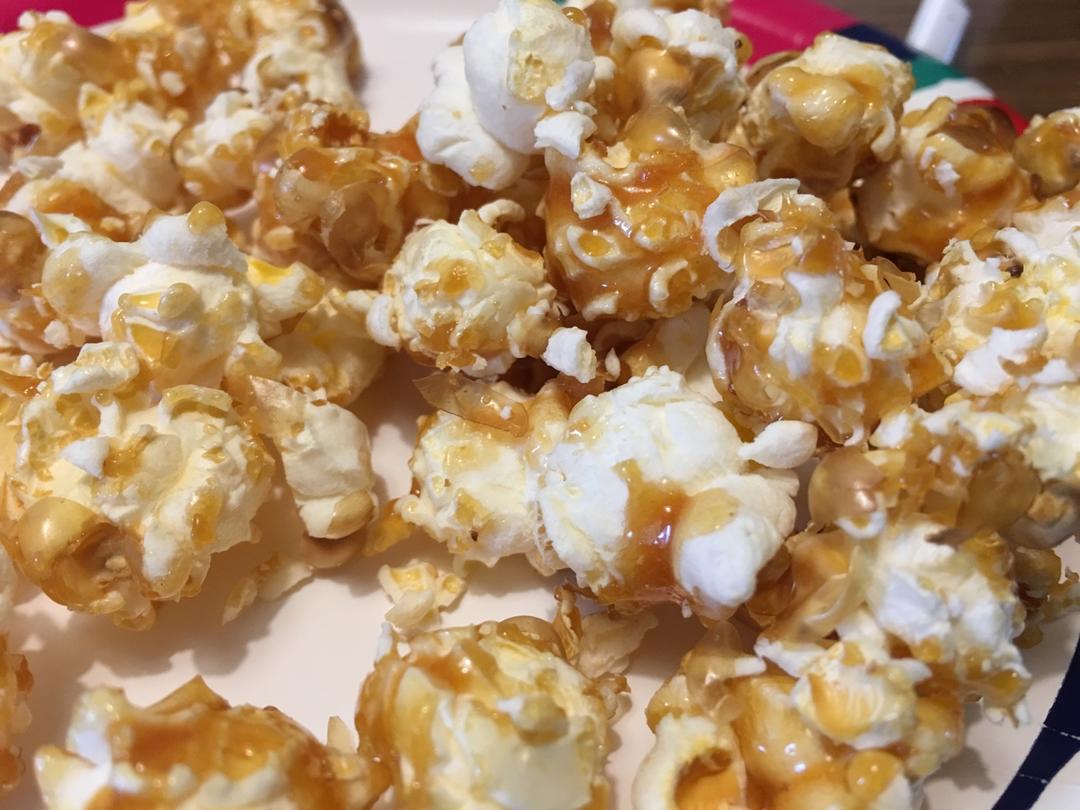 春节零食自制焦糖爆米花 Caramel Popcorn