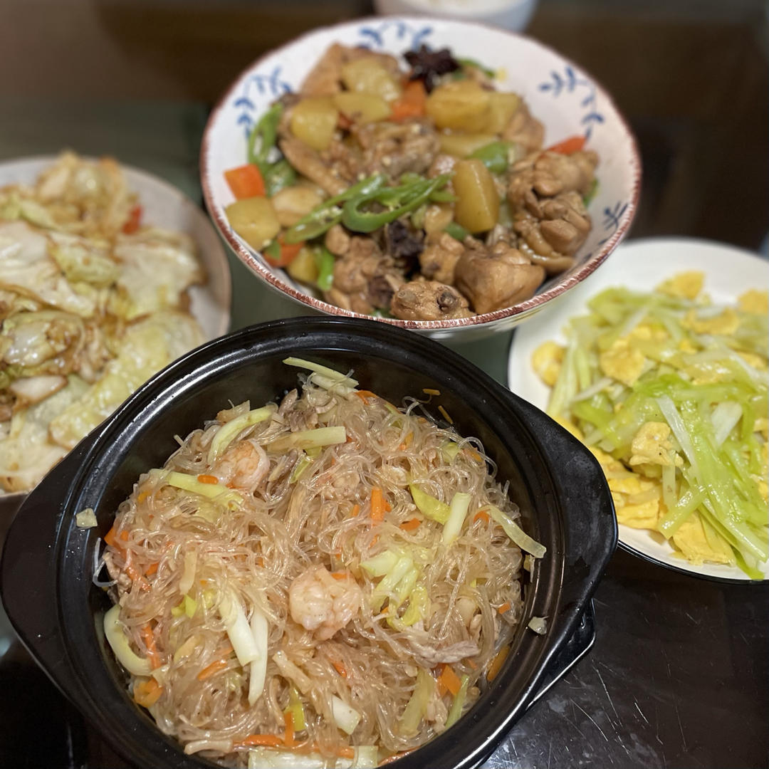 干贝鮮虾粉丝煲