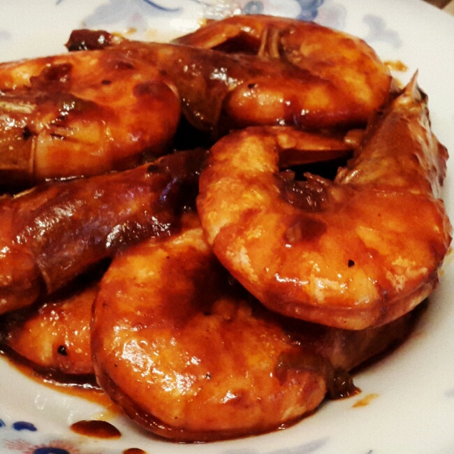 yami紫轩做的油焖大虾