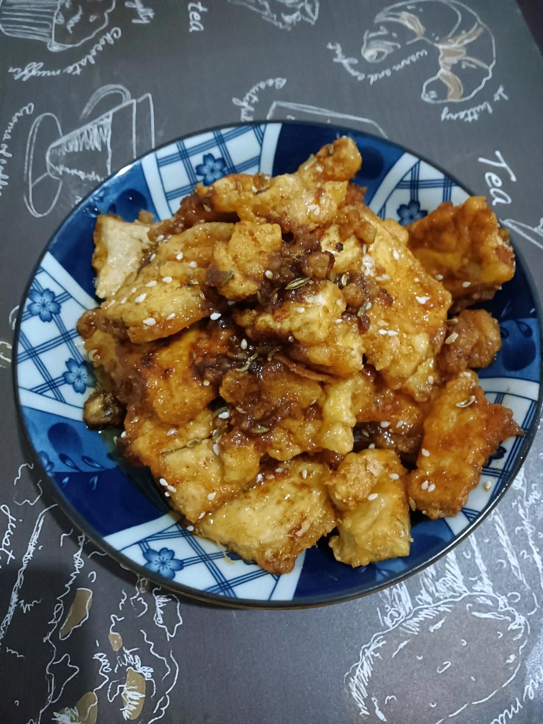 分分钟光盘，完爆路边摊的香煎孜然豆腐