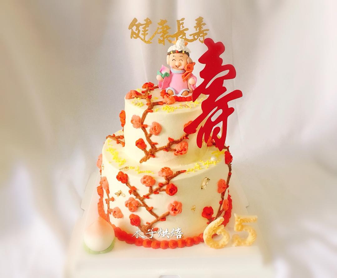 中国风祝寿蛋糕
