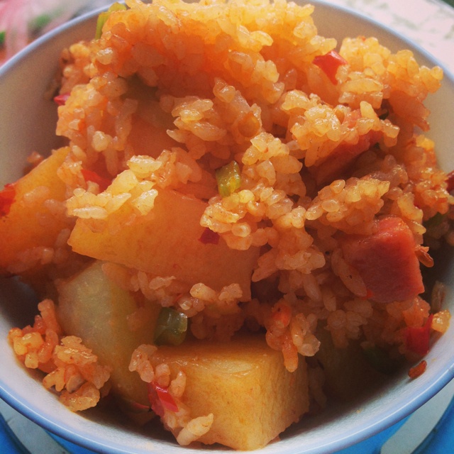土豆焖饭（电饭锅版）
