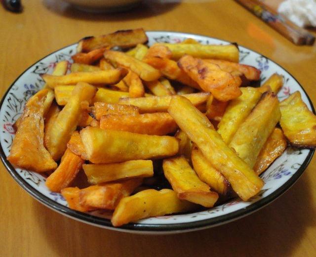 清爽简单炸红薯条（炸地瓜条）的做法