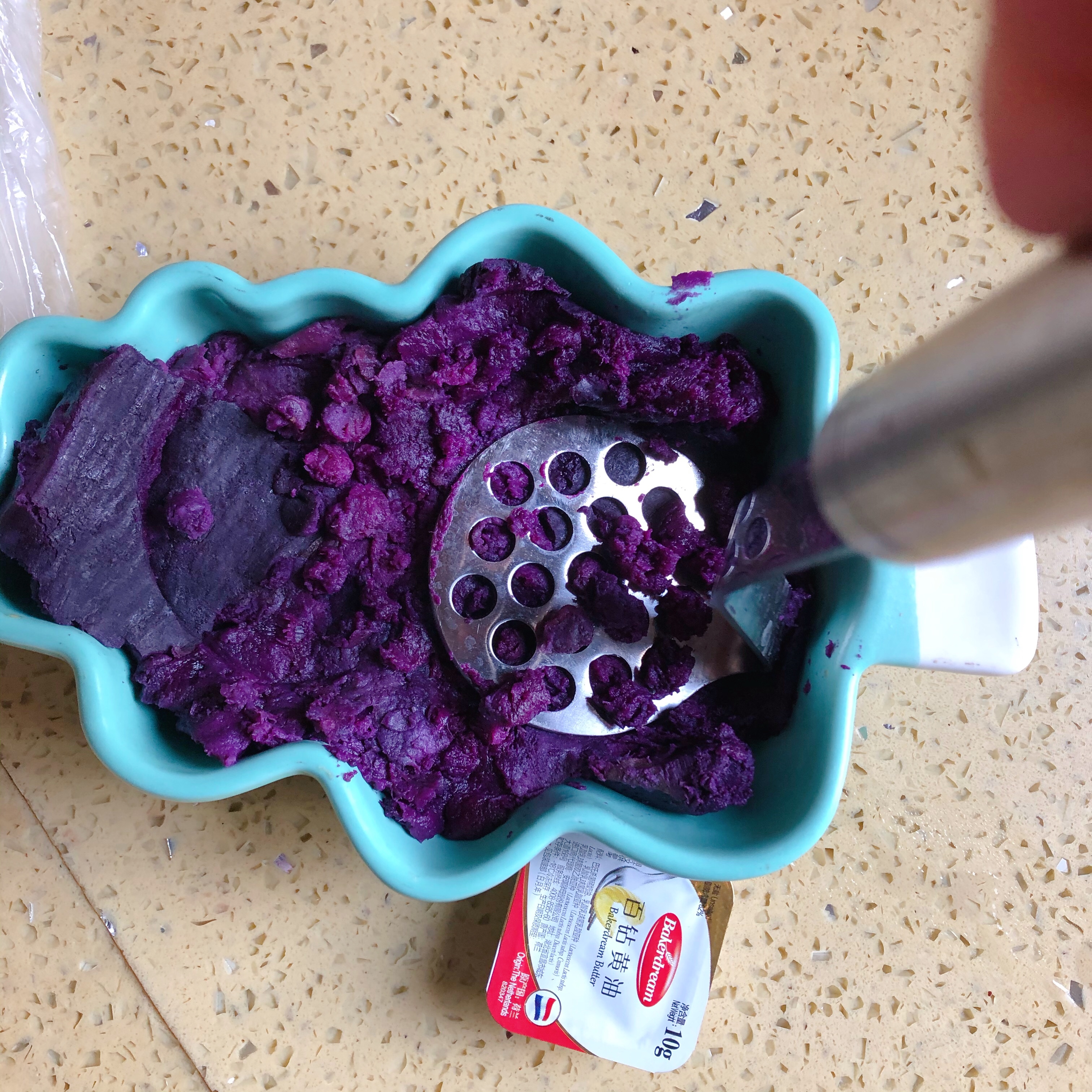 芝士焗紫薯的做法 步骤3