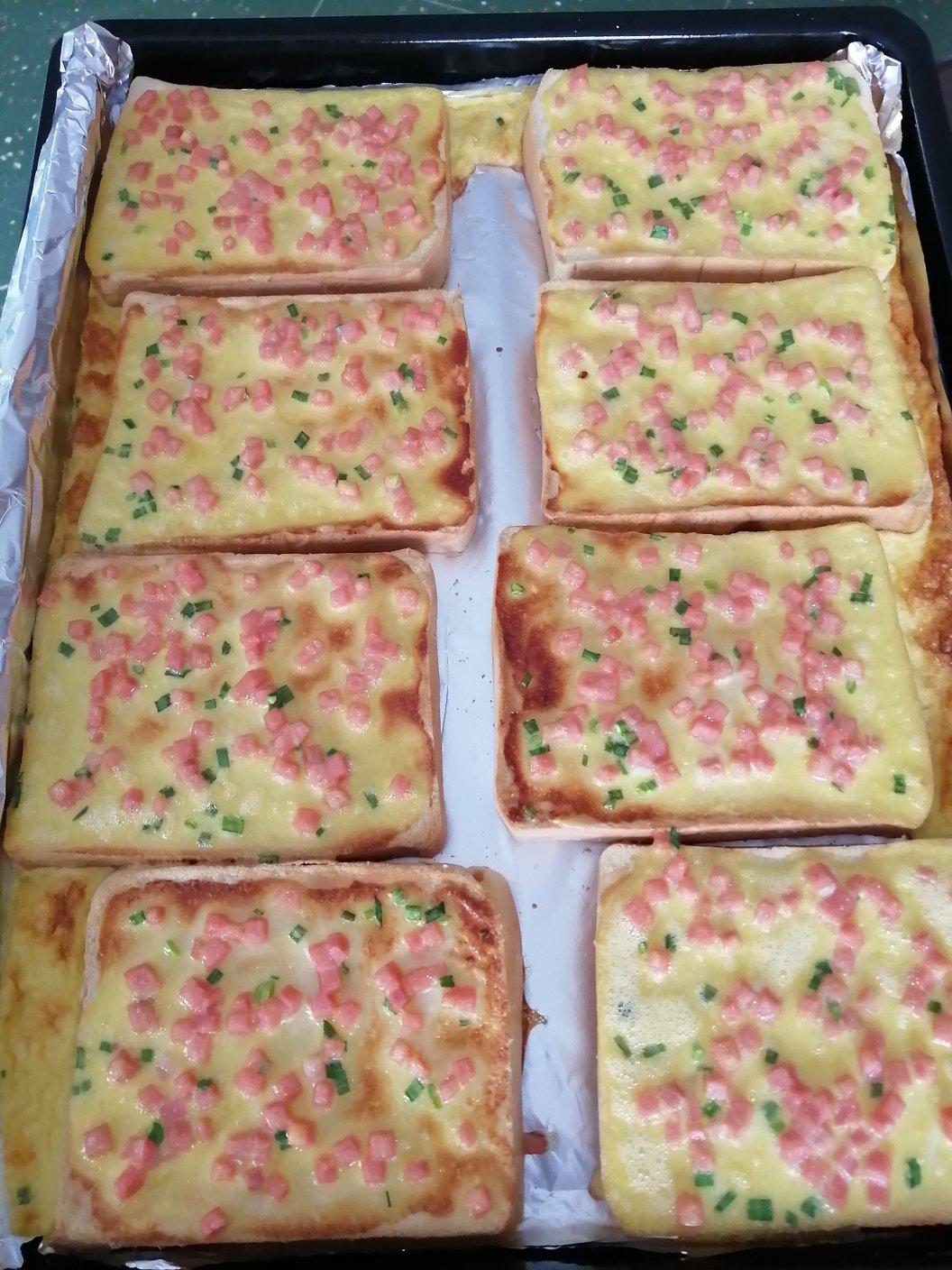 真的好好吃❗️芝士火腿葱香岩烧吐司🍞