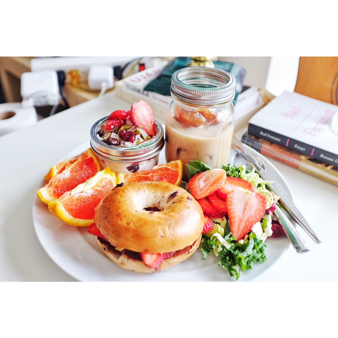 ［早Fun我要甜］草莓花生酱贝果