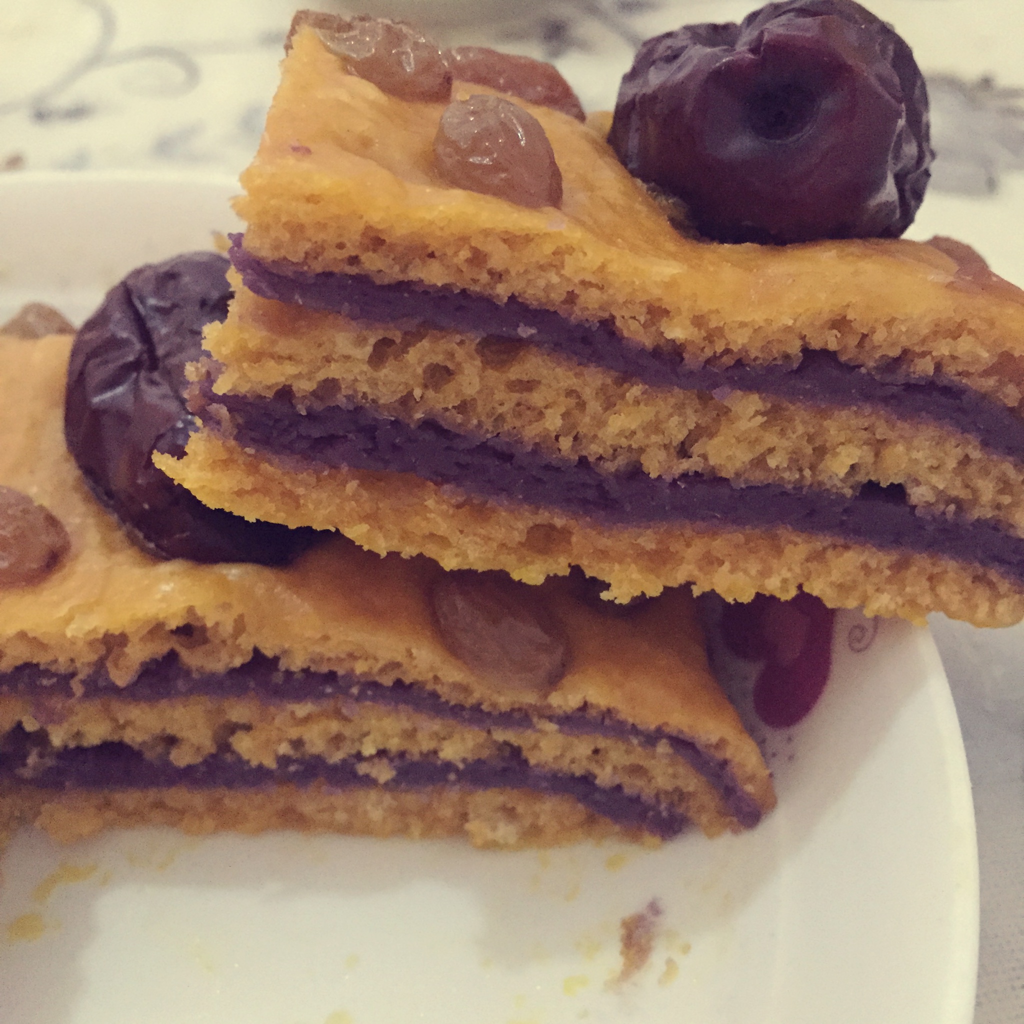 紫薯南瓜双色发糕